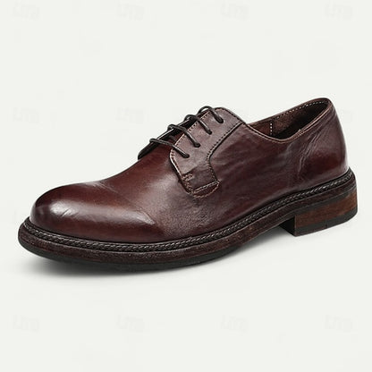 Men's Shoes Welt with Goodyear Tan Clean Leather Derby and