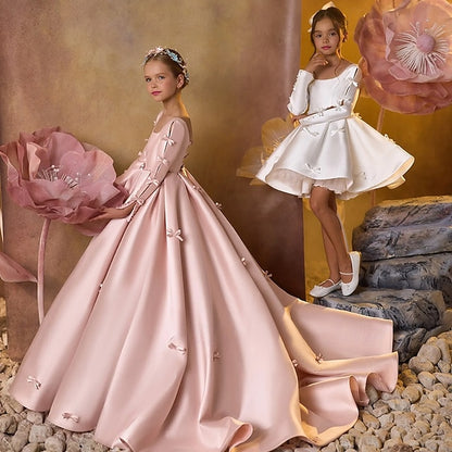 Kids Girls' First Party Dress Flower Communion Girl