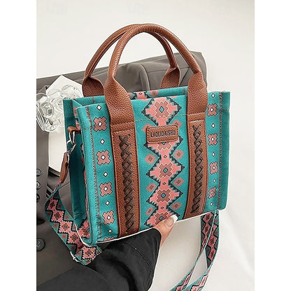 – Ethnic Bag Vintage-Inspired Women's Tote Print Boho