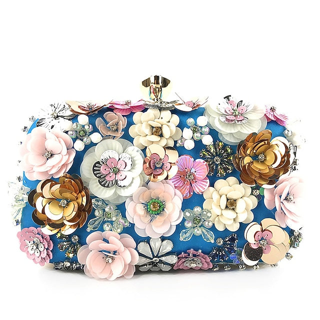 – Clutch Embellished Women's Evening 3D Floral Flower