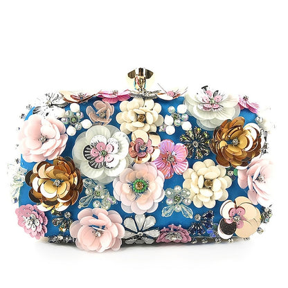 – Clutch Embellished Women's Evening 3D Floral Flower