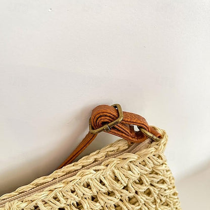 Tassel Women's Bag Woven Boho Handbag – Straw Crossbody