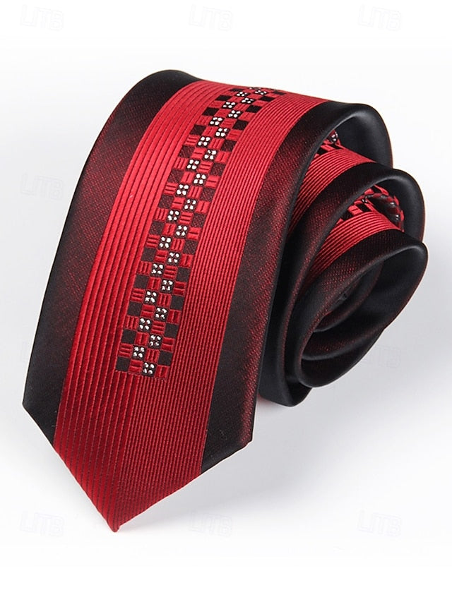 Tie - 6cm Men's Stripe Positioning Narrow Pattern