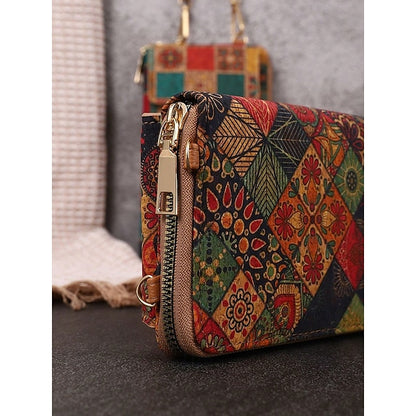 Women’s Vintage Adjustable Boho Phone Bag with Crossbody