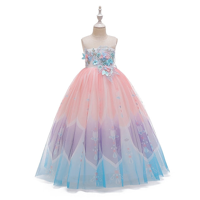 Party Girls' Kids Girl Dress Flower