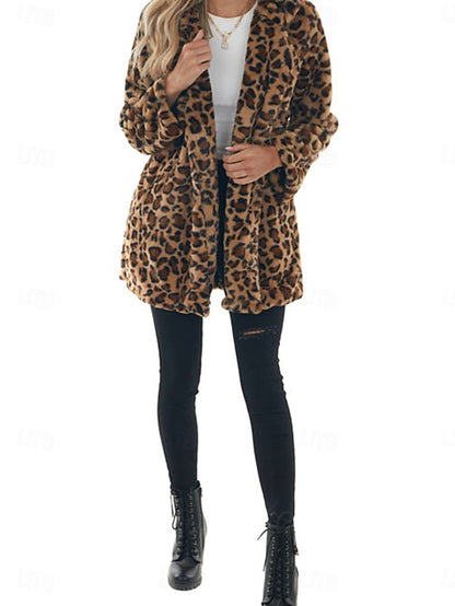 Winter Patchwork with Coat Breathable Warm Pockets Women's