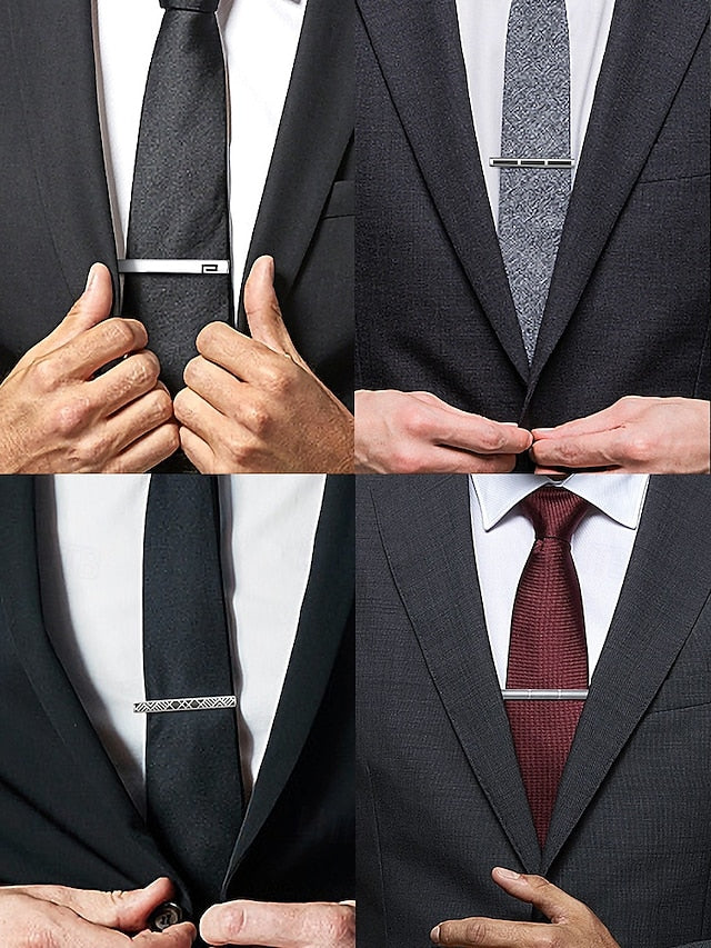 Tie - Slim Men's Metal Clip