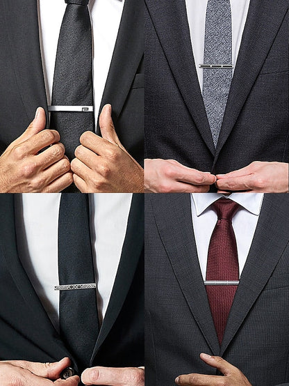 Tie - Slim Men's Metal Clip