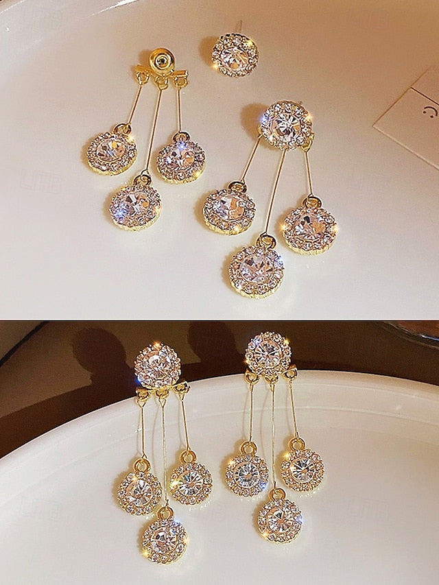 Crystal for Elegant Women – Dangle Earrings Sparkling