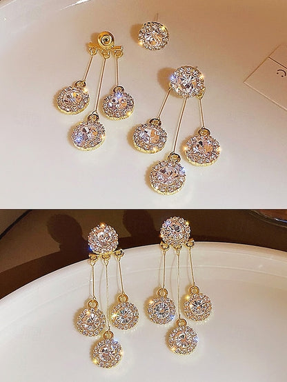 Crystal for Elegant Women – Dangle Earrings Sparkling
