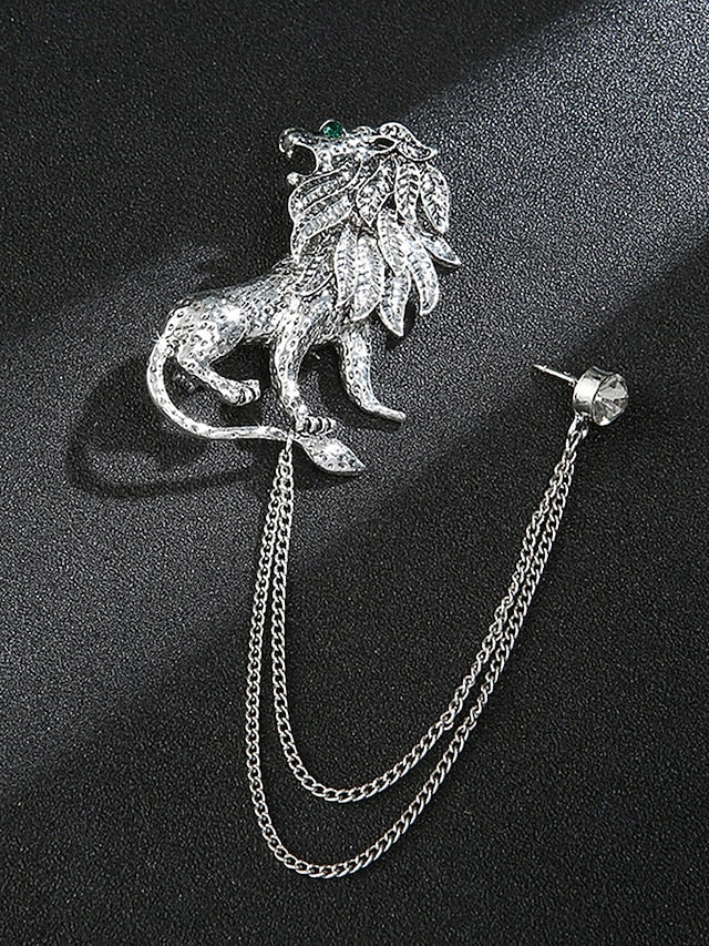 Men's with Lapel Pin Christmas Brooch Deer