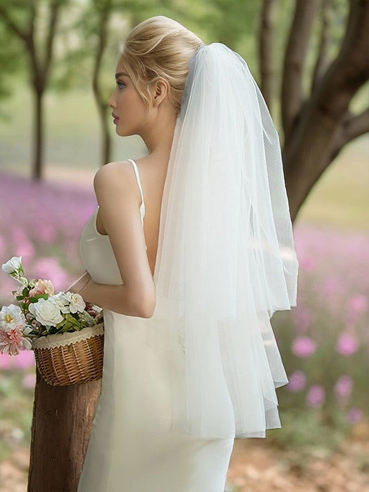 Soft Tulle Classic – Bridal with Elegant Veil Two-Layer