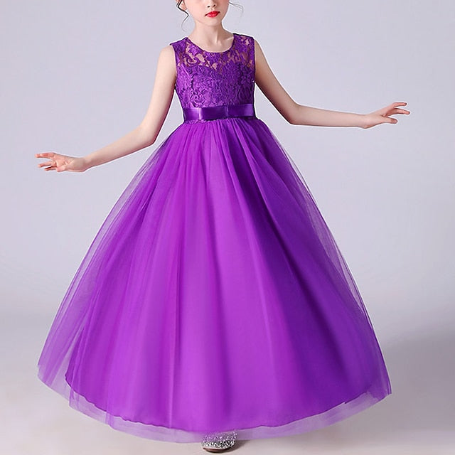 Girls' Flower Girl Party Dress Evening Gown