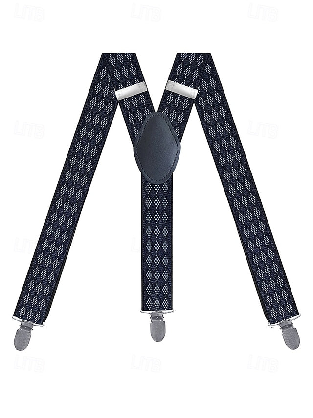 Pattern Classic Argyle Men's – Suspenders Clip-On