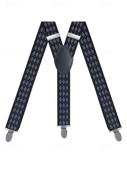 Pattern Classic Argyle Men's – Suspenders Clip-On