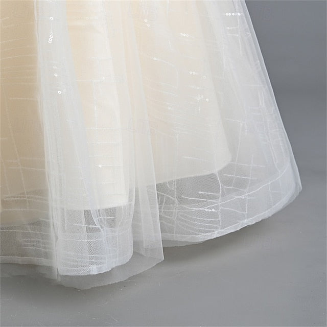 Solid Party Kids Dress Girls' Color Flower Girl