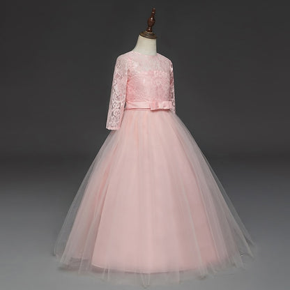 Dress Prom Girl 3-13 Princess Lace Flower Years Kids