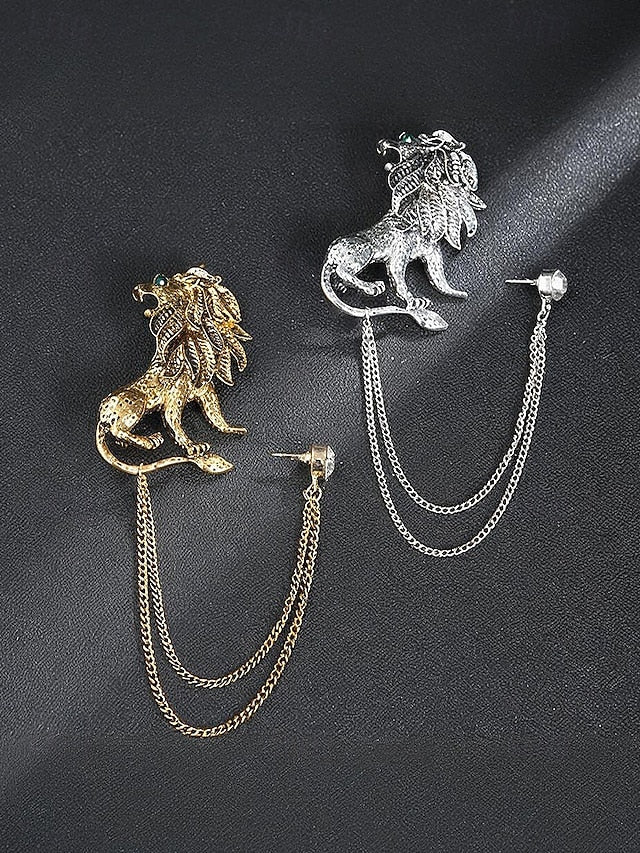 Men's with Lapel Pin Christmas Brooch Deer