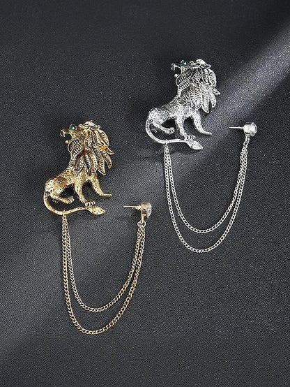 Men's with Lapel Pin Christmas Brooch Deer