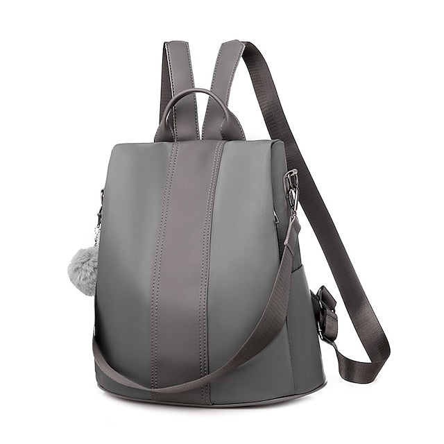 Convertible Pom Backpack Faux Purse Leather with Women's