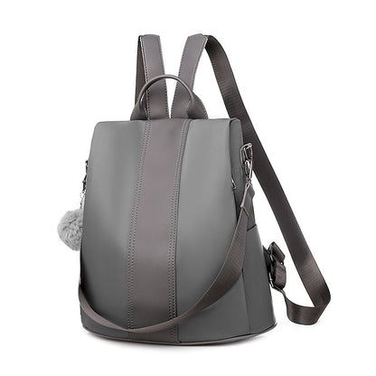 Convertible Pom Backpack Faux Purse Leather with Women's