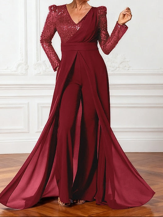 Elegant Dress Jumpsuits Mother of Shine Bride Sparkle the