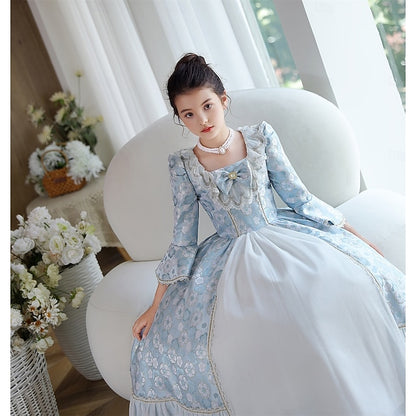 Inspired Flower Rococo Dress Gothic Masquerade Girl Vintage