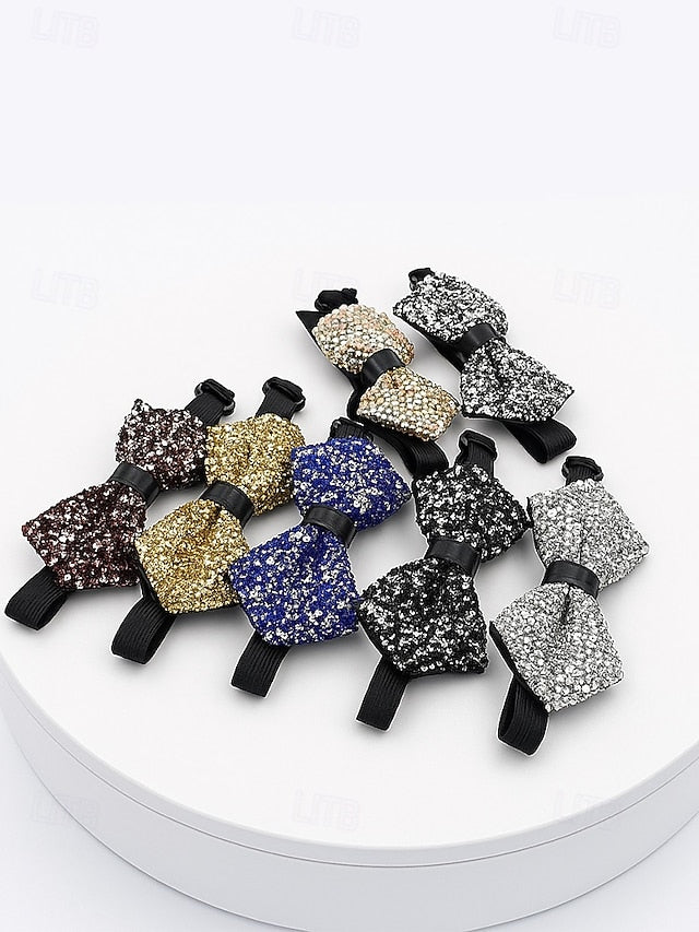 – Bow Sparkling Sequins Tie Men's Polyester Christmas