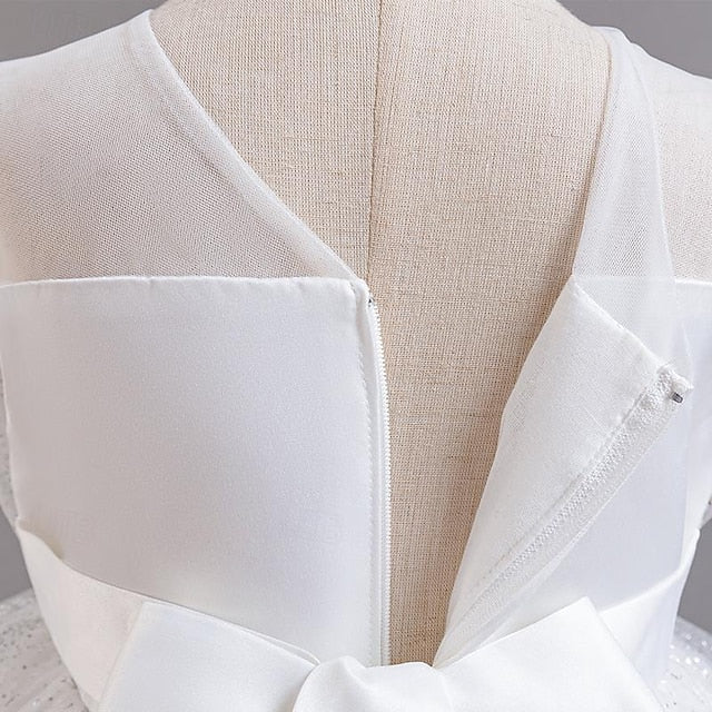 Flower Sequin Girls' Kids Sleeveless Girl Dress Party