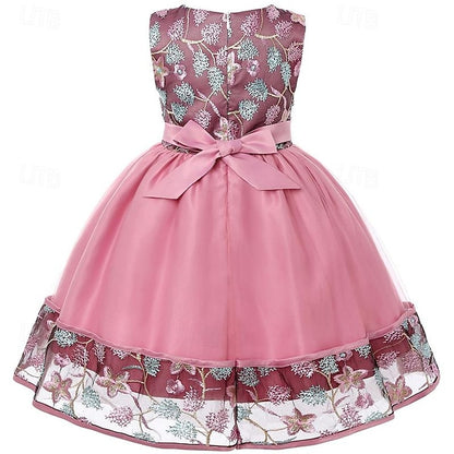 Sleeveless Girl Flower Girls' 3D Party Dress