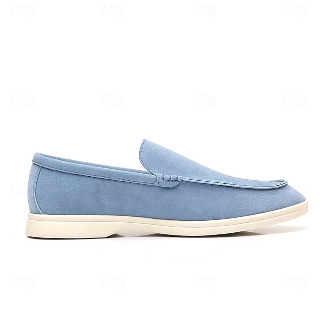 – Slip-On Loafers Blue Casual Faux Light Breathable Men's