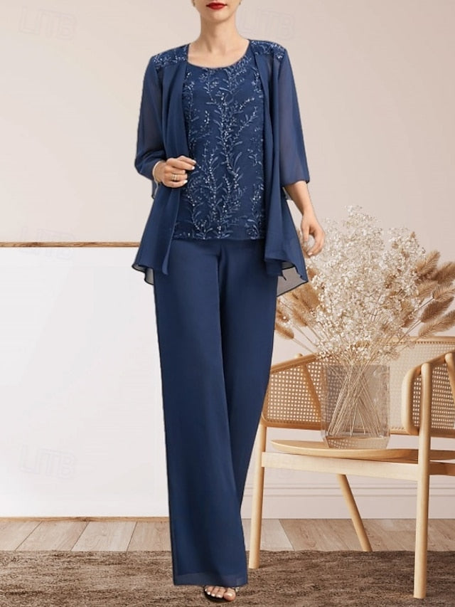 of the Guest Wedding Bride Pantsuit Piece Mother Elegant 3 Dress