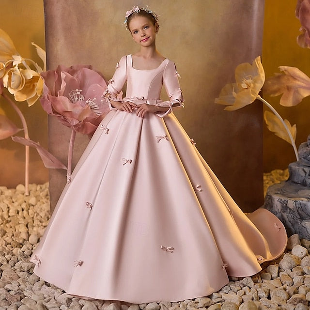 Flower Communion Dress Girl First Girls' Party