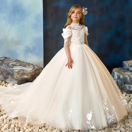 First Communion Kids Girl Dress Party Flower Girls'