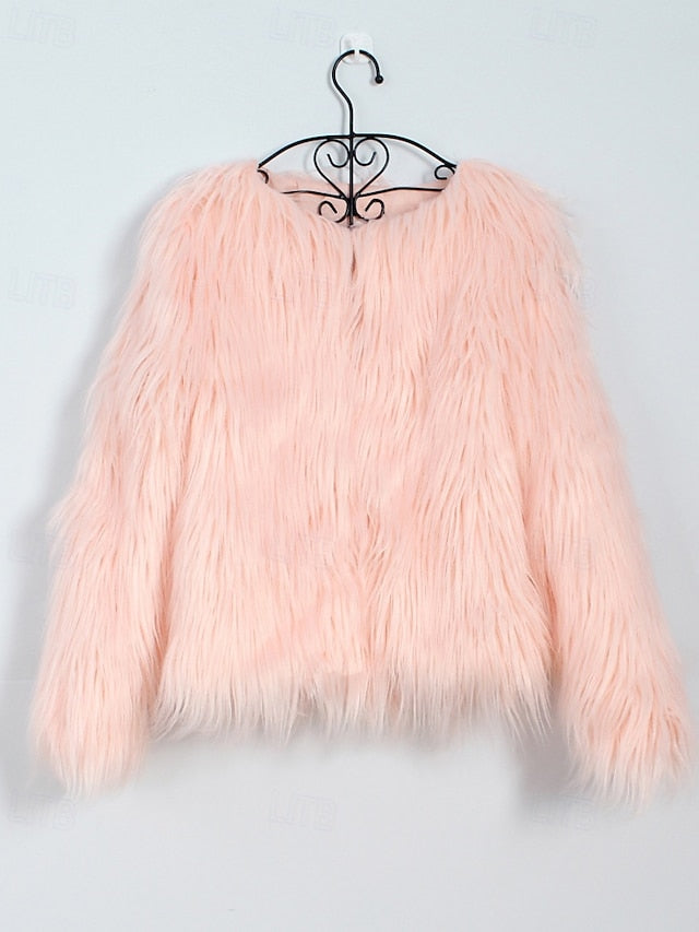 Furs Women's Faux Leathers Warm Coat Fur Comfortable