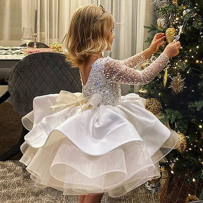 First Girl Dress Girls' Communion Flower
