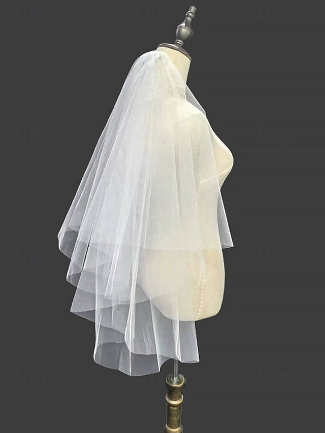 Soft Tulle Classic – Bridal with Elegant Veil Two-Layer