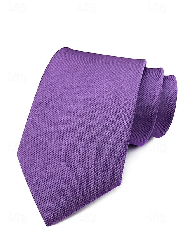 striped satin tie Men's